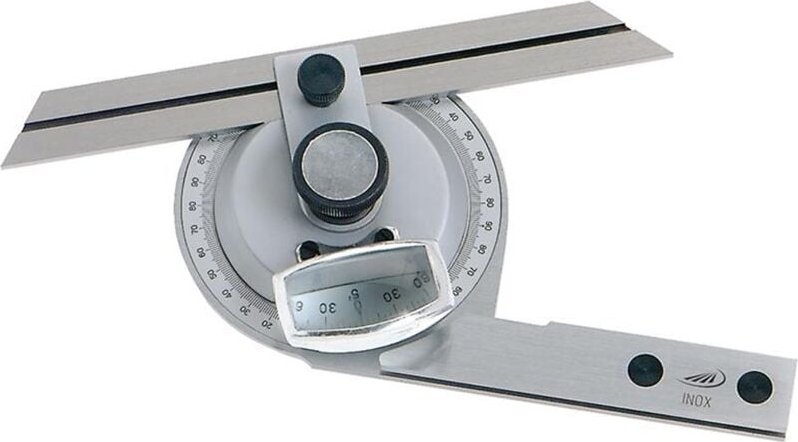 Helios Preisser - Universal Winkelmesser RCr. Mit Lupe 150/200/300mm