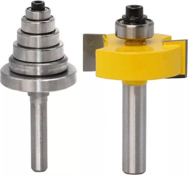 Nutfräser mit 6 Lagersätzen, 1/2' Schaft) - Ahlsen