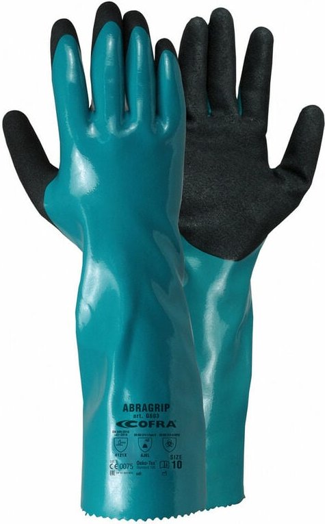 Cofra Chemikalienschutzhandschuhe mit Nitrilbeschichtung 8