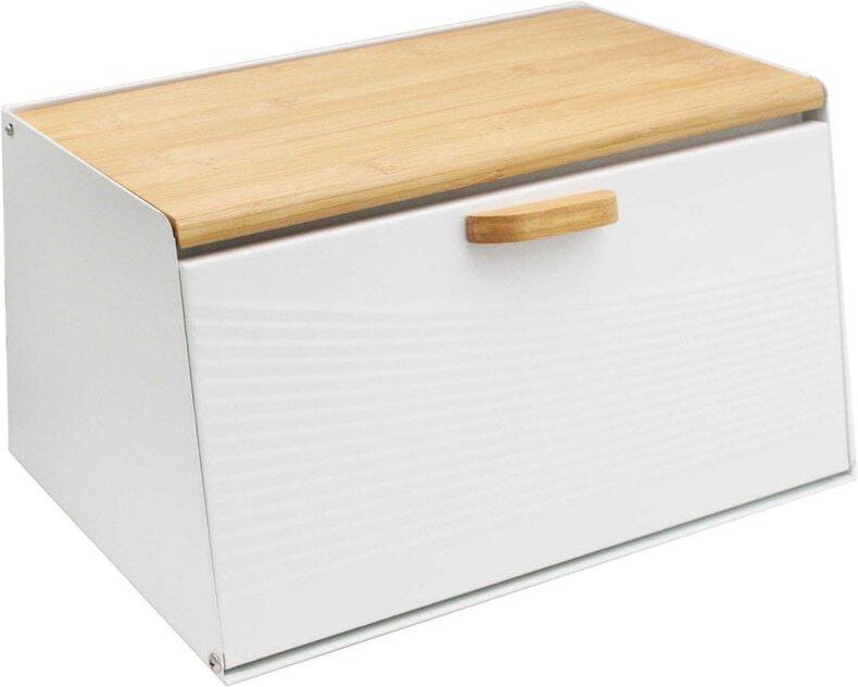 Doppelseitiger Brotkasten aus Stahl und Holz BRUNBESTE BB-2678