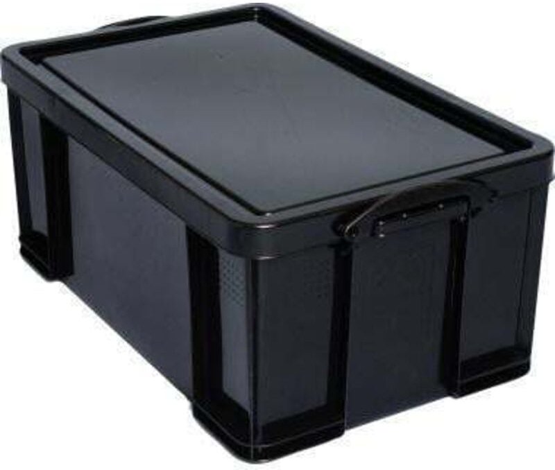 Aufbewahrungsbox 71 x 31 x 44 cm (b x h x t) din A4 64l Polypropylen schwarz