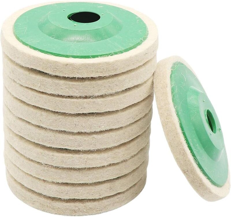10 stücke 4 Zoll Runde Wollfilz Rad Disc Pads für 100mm Winkel Grinder Polieren Polieren