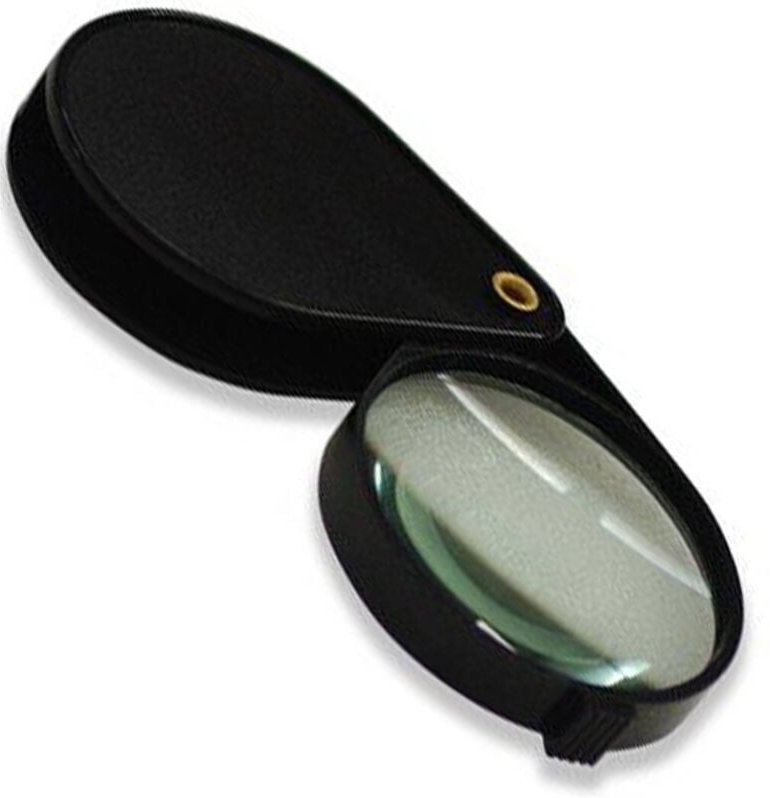 Trade Shop Traesio - Trade Shop - Taschenlupe, 50 mm, schwarz, Reparatur von Taschenuhren -