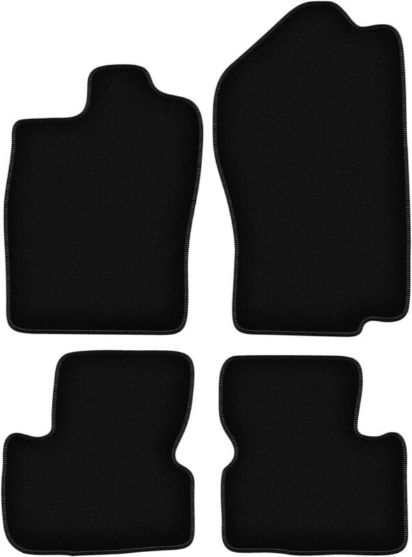 BASIC schwarze Veloursmatten für: Opel Vectra A Limousine, Liftback, Fließheck (1988-1995)