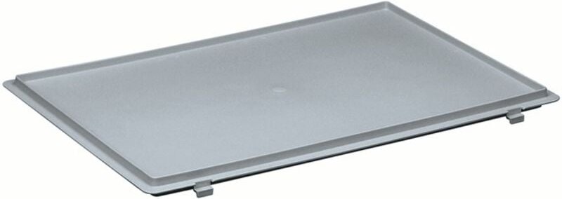 Scharnierdeckel Polypropylen L300xB200mm grau für Transportstapelkasten