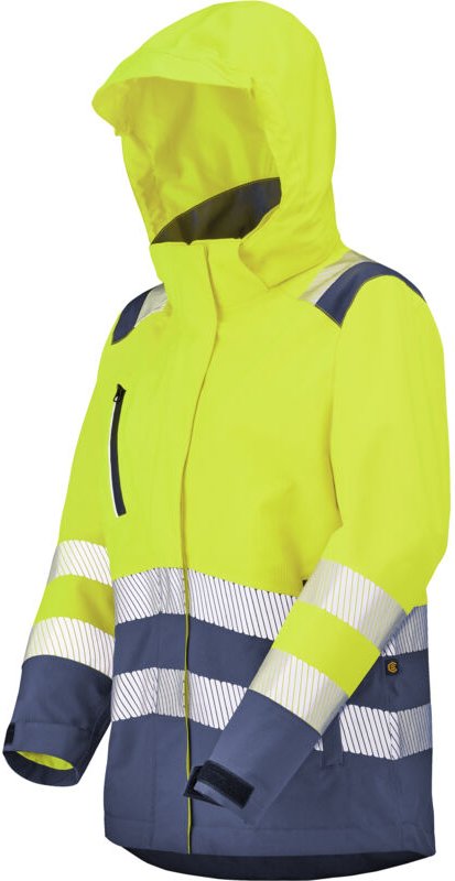 Parka Hv Damen Irma Gelb Fluo/ Marineblau Xl