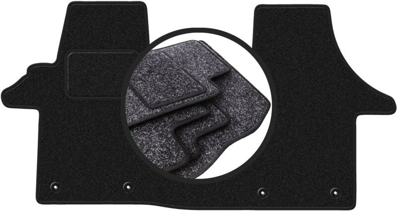 ANTHRA Autofußmatten für: Volkswagen Transporter T5 Kastenwagen (2003-2015)