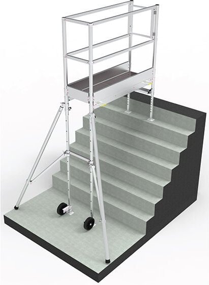 Leitergerüst: 4m Höhe. Maxi Arbeitshöhe - pfe