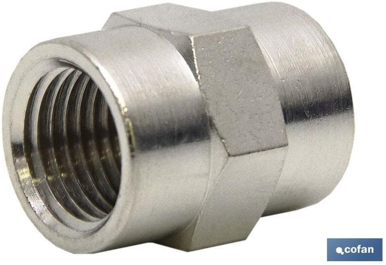 HH-Hülse R-1/2 aus vernickeltem Messing