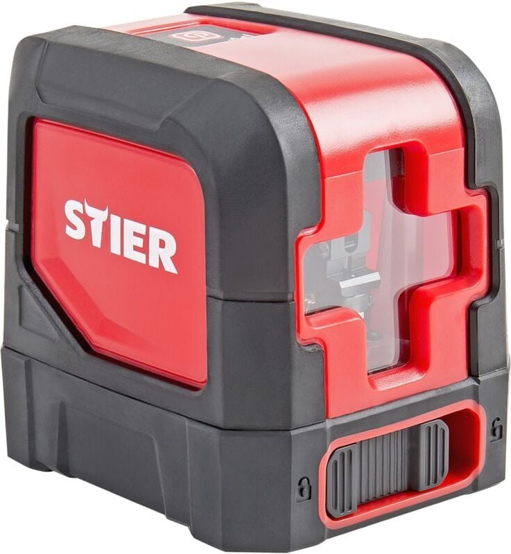 STIER Kreuzlinienlaser 2x120°, Projektion in 2D, automatische Selbstnivellierung, Umschaltbar horizontal/vertikal, magne...