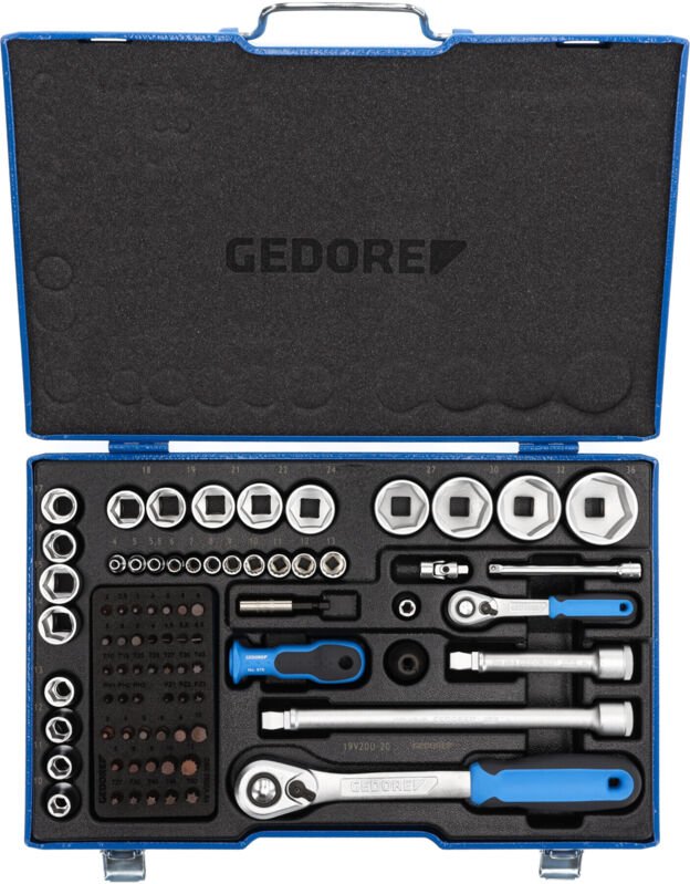 Steckschlüsselsatz Gedore 1/4' & 1/2' 81-teilig 1550691