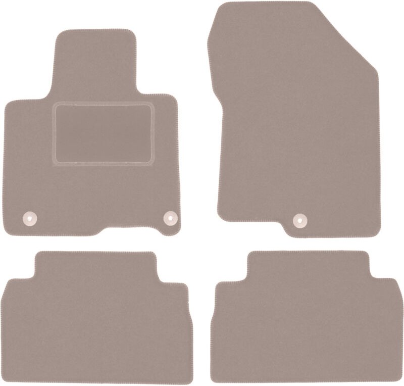 Beige Veloursmatten für: Hyundai SantaFe IV SUV (2018-)