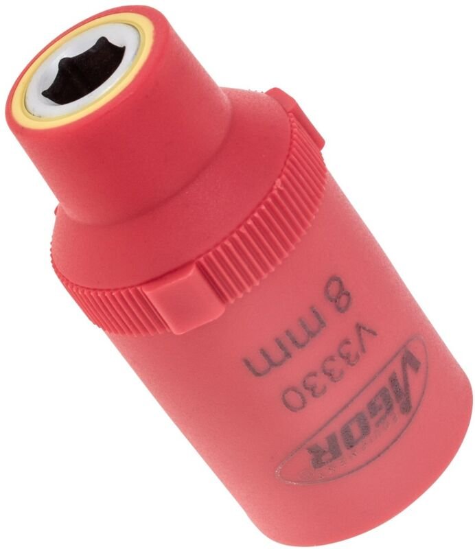 Vde Sechskant Steckschlüsseleinsatz ∙ V3330 ∙ 1/2 Zoll (12,5 mm) Vierkant hohl ∙ Außen Sechskant Profil ∙ sw 8 mm