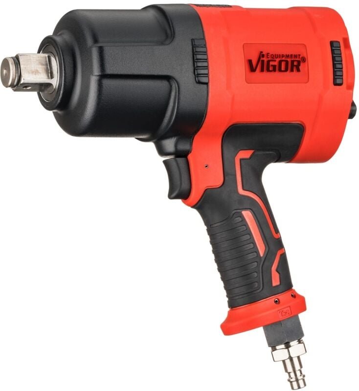 Vigor - Schlagschrauber, Lösemoment maximal: 2300 Nm, Vierkant massiv 20 mm (3/4), Hochleistungs-Doppelhammer-Schlagwerk