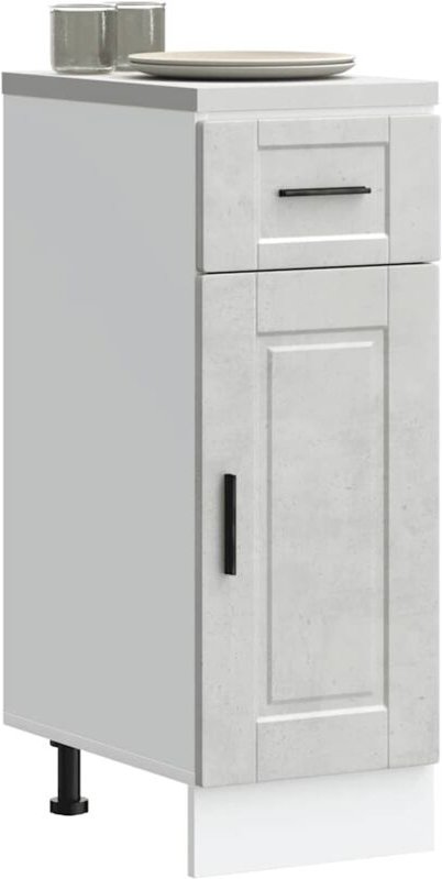 Küchenunterschrank Porto Betongrau Holzwerkstoff - Vidaxl
