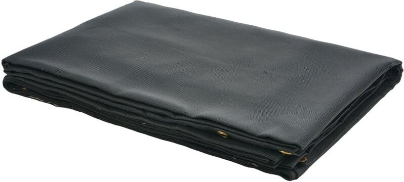 Muldenkipper-Netzplane, 7 x 22 Fuß, strapazierfähige schwarze PVC-beschichtete Abdeckung, 5,5 Zoll 18 oz Doppeltasche, M...