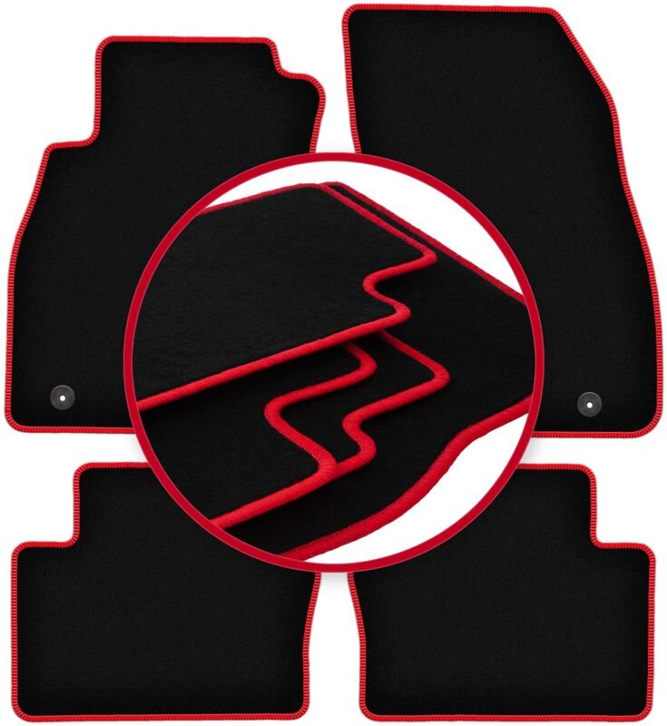 CARLUX-RED Autofußmatten für: Chevrolet Malibu V Kombi, Liftback, Limousine (2011-2015)