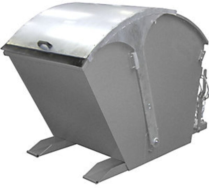 Bauer Kippbehälter RD 1000, lackiert, Mausgrau