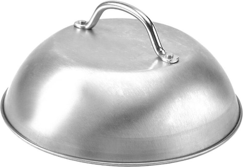 Woosien - Edelstahl-Steak-Abdeckung, verdickt, westliches Restaurant, westliche Lebensmittel-Abdeckung, Handgriff, Steak...