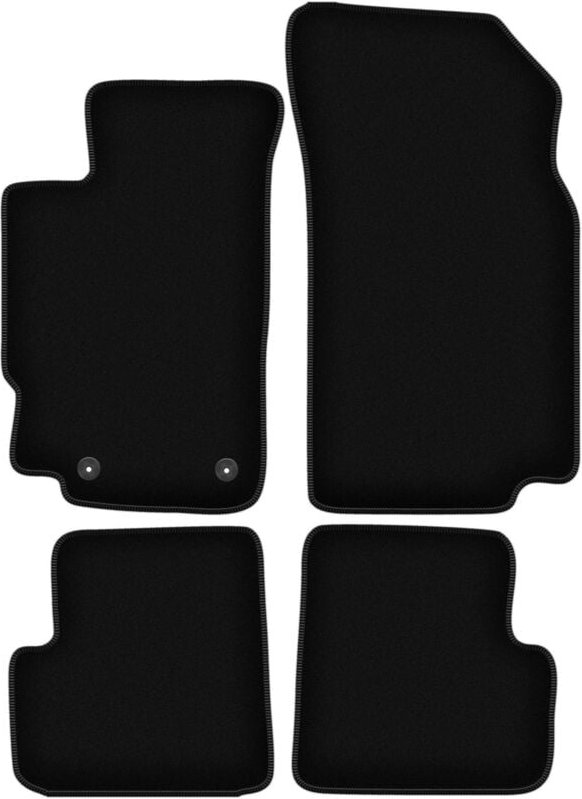 BASIC schwarze Veloursmatten für: Peugeot 406 Limousine, Kombi, Break (1995-2004)