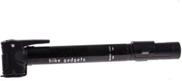 Thumbnail - Name Mini-Fahrradpumpe mit T-Griff – Doppelspitze, Teleskop