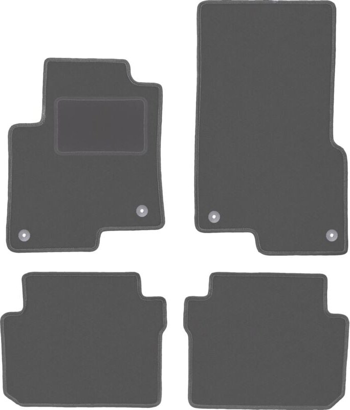 Graphit-Fußmatten für: Smart ForFour I Schrägheck (2004-2007)
