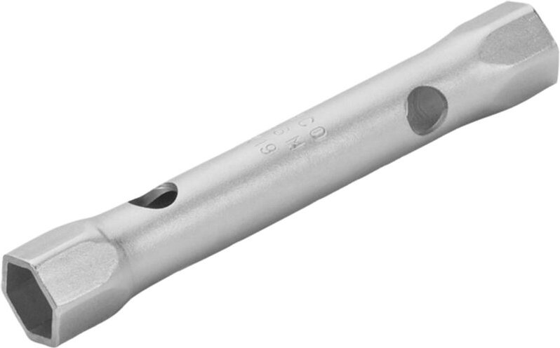 Bahco Rohrförmiger Doppelsteckschlüssel, 14 mm x 17 mm, verchromt, 147 mm