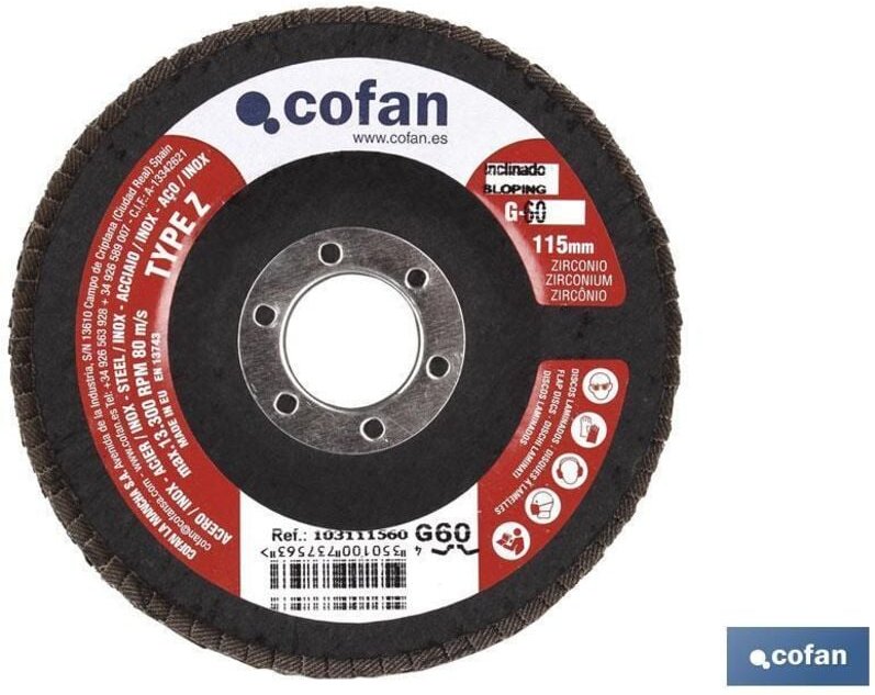 Basic gebogene laminierte Scheibe 115 mm. G-120 Zirkonium