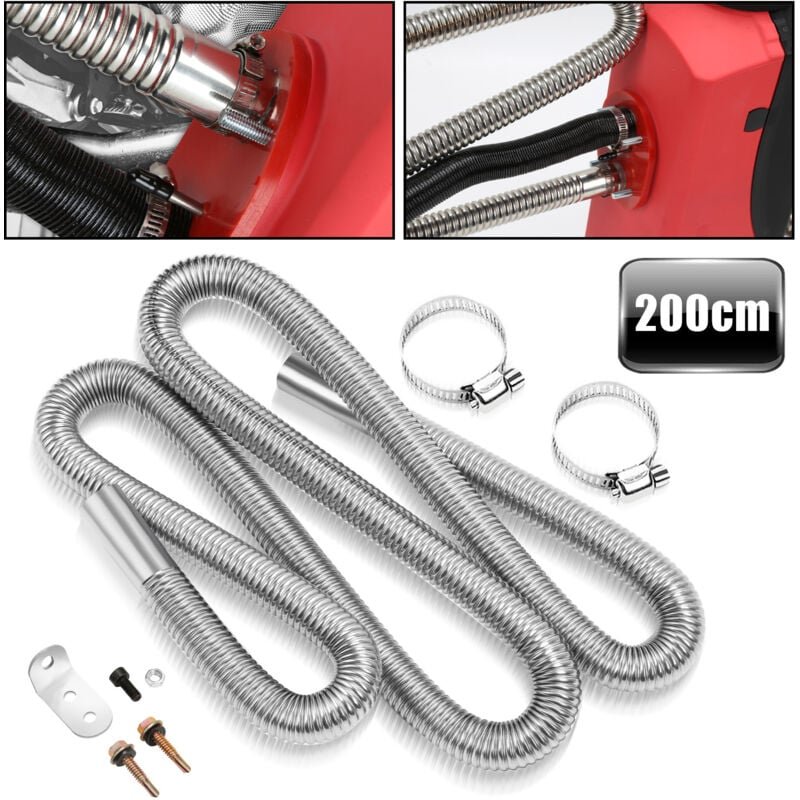Thumbnail - Swanew - 200cm Abgasschlauch Abgasrohr Edelstahl Diesel Standheizung Auspuffrohr Heizgeräte Zubehör