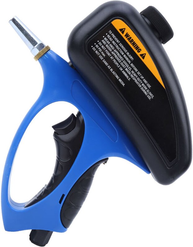 Sableuse Manuelle, Kit de Pistolet de Sablage Portable Petite Buse Pistolet de Sablage Pneumatique Sablage au Verre, Sab...