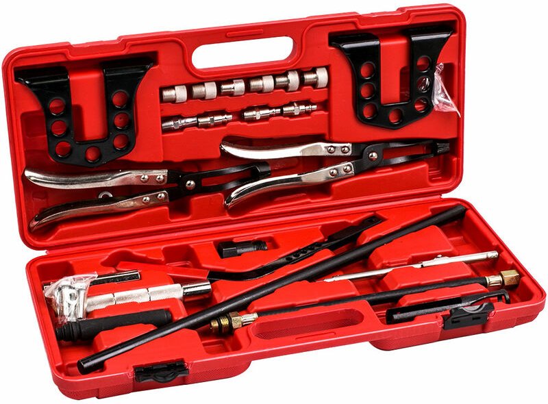 Druckluft Ventilfederspanner Ventilschaftdichtung wechseln Montage Werkzeug SatzDruckluft Ventilfederspanner Ventilschaf...