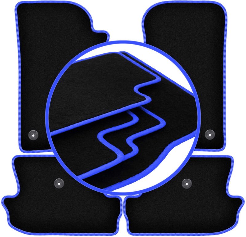 CARLUX-BLUE Auto-Fußmatten für: Jeep Wrangler JL 2 Türen (2017-)