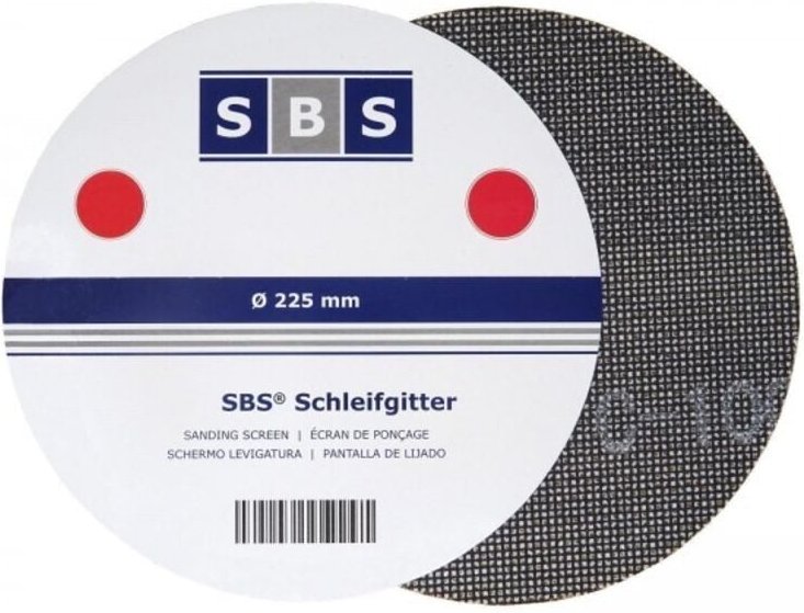 25 Blatt Gitterleinen Schleifgitter 225mm Korn 100 für Langhalsschleifer Trockenbau