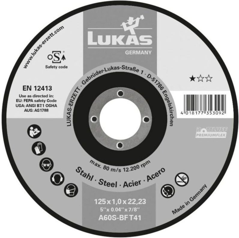Thumbnail - Flache Scheibe T1a 1251.622 A46t-Bf Premiumflex - T1a 125 1.6r