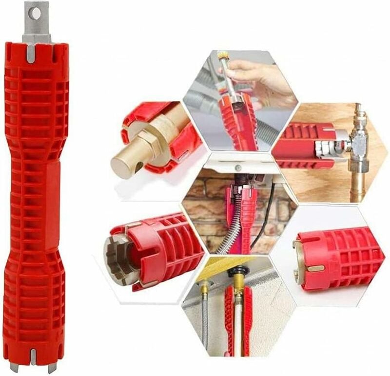 Wasserhahn- und Spülen-Installateur Wasserhahn-Spülen-Installateur Wasserrohrschlüssel-Werkzeug für Klempner Hausbesitze...