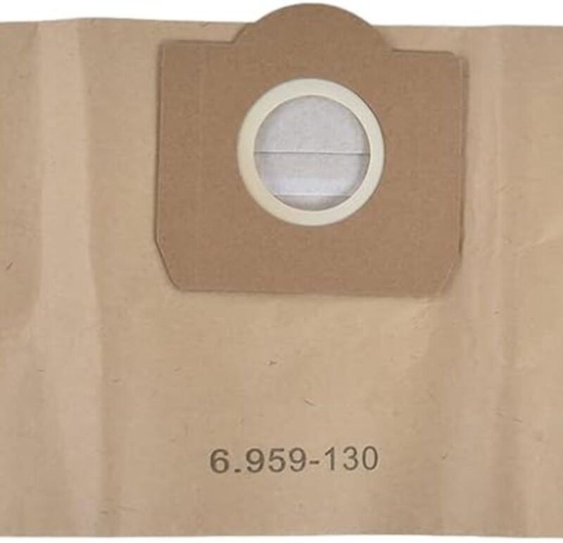 5er-Pack Staubsaugerbeutel für Karcher 6.959-130.0, Filterpapierbeutel für Karcher - Ymyny