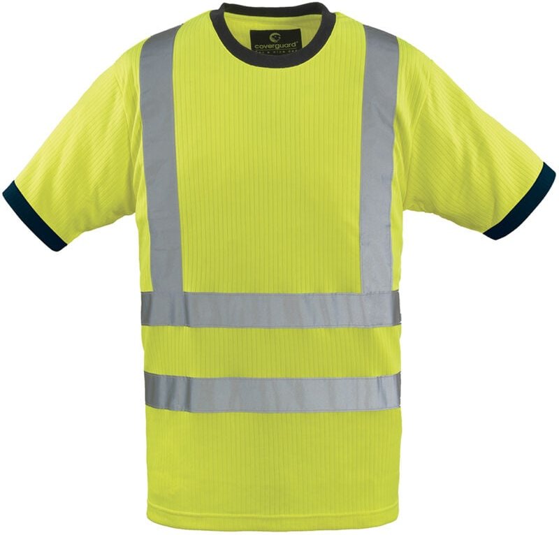 Kurzärmeliges Arbeitst-Shirt YARD - Neon Gelb L - 48/50