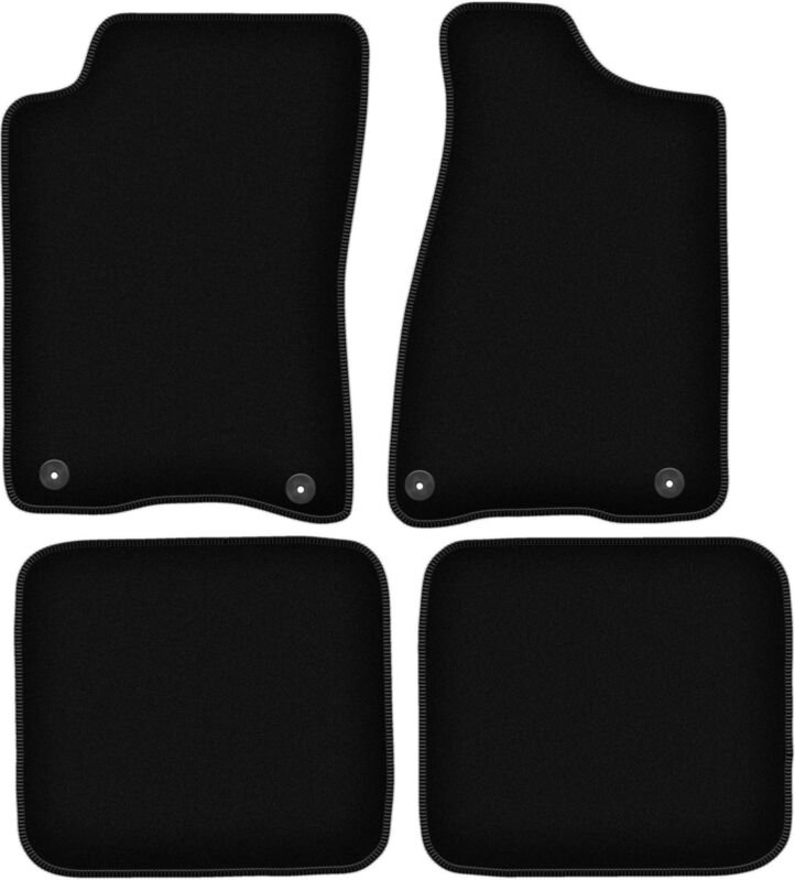 BASIC schwarze Veloursmatten für: Audi 80 B3 Limousine (1986-1991)