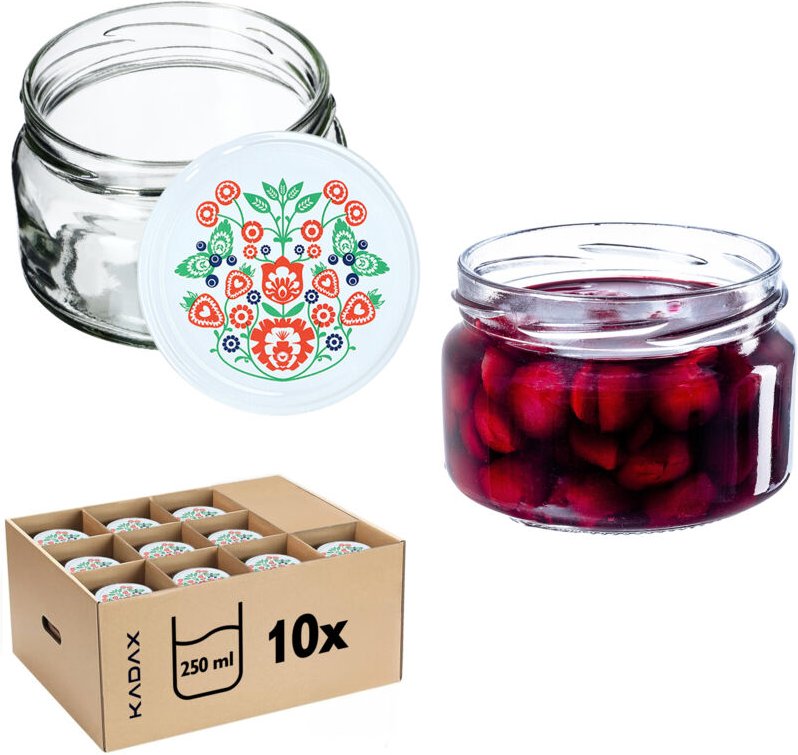 Glas Klara 250ml fi82 TO-250/1 Packung mit 10 Stück - Kadax