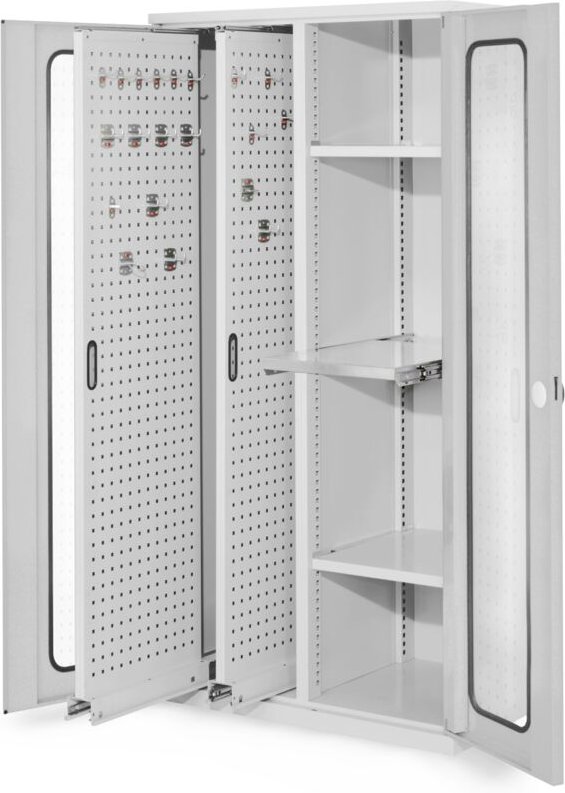 Kappes ®RasterPlan Vertikalschränke 1950x1000x600mm Modell 84 Sichtfenstertüren lichtgrau