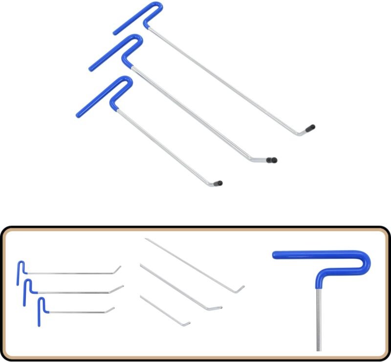 3-tlg. Ausbeulwerkzeug-Set - Dellen Reparatur - Ausbeuler - Autolackschutz - Lackfreie Reparatur - Karosserieaufbereitun...