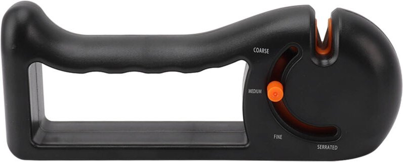Eosnow - Messerspitzer 4 -Stufe Verstellbares Handheldhandbuch Schärfer für Küchenmesser Orange