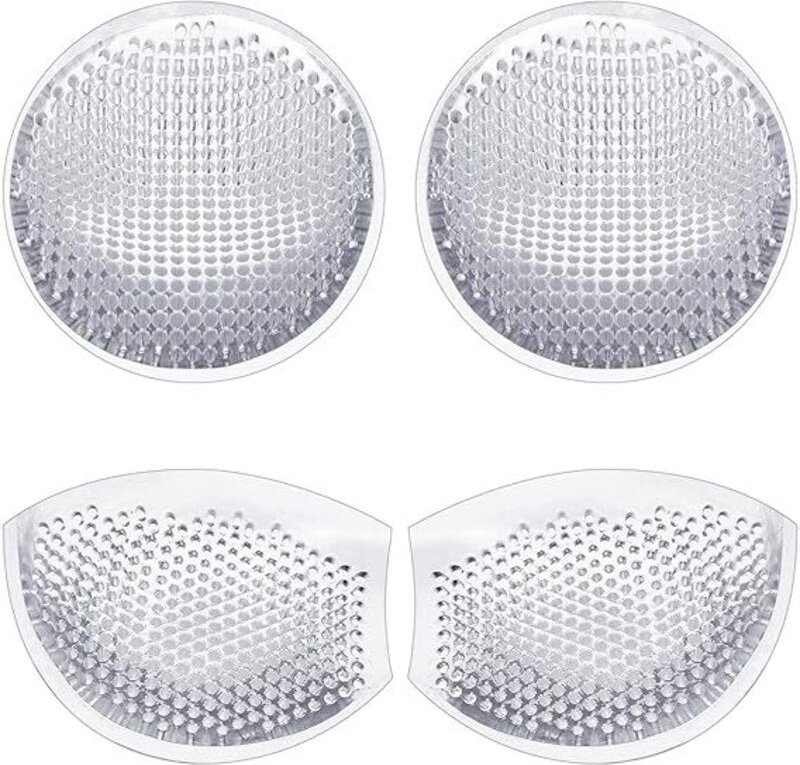 2 Paar atmungsaktive Silikon-BH-Einsätze, wasserdicht, wiederverwendbar, Brustvergrößerung für BH, Badeanzug, Sport-BH