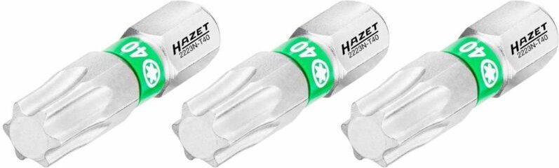 Thumbnail - Bit 2223N-T40/3 ∙ 1/4 Zoll (6,3 mm) Sechskant massiv ∙ Innen TORX® Profil ∙ 3-teilig ∙ SW T40