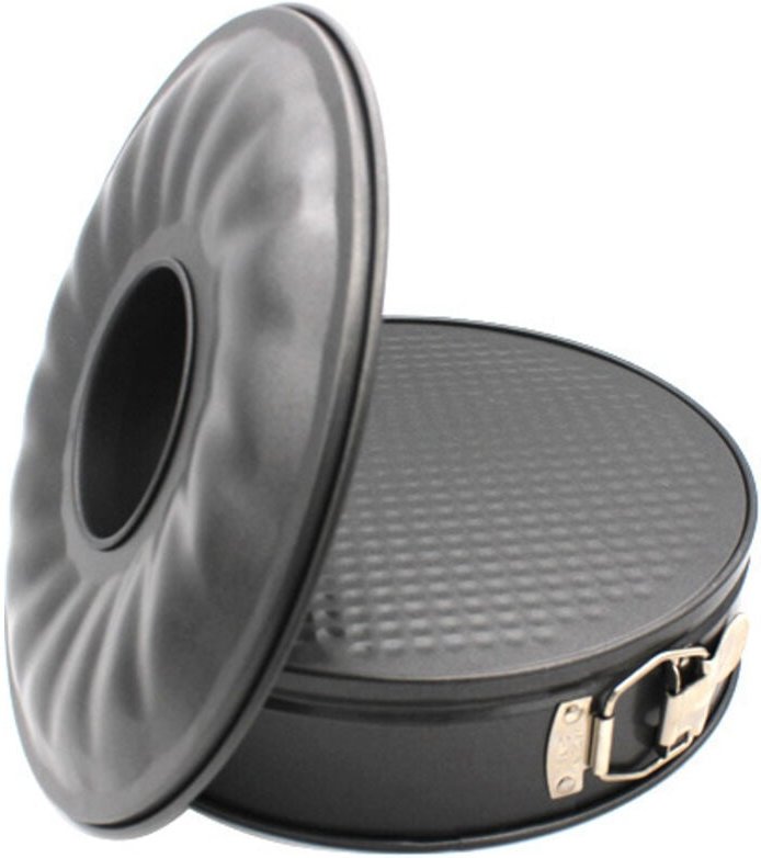 Springform mit flachem Boden und röhrenförmiger 26 x 6,6 cm großer Kuchenform aus Karbonstahl mit Antihaftbeschichtung, ...