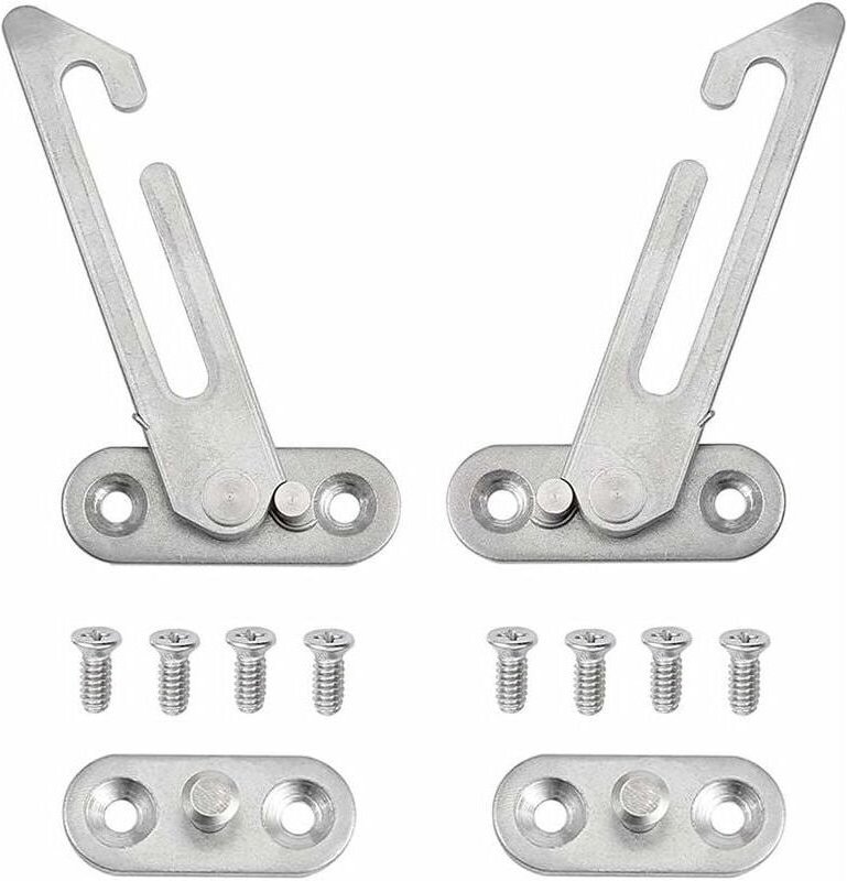 Fensterheber-Set, 2 Stück, Edelstahl 304, mit Schrauben, passend für linkes und rechtes Fenster, mumu