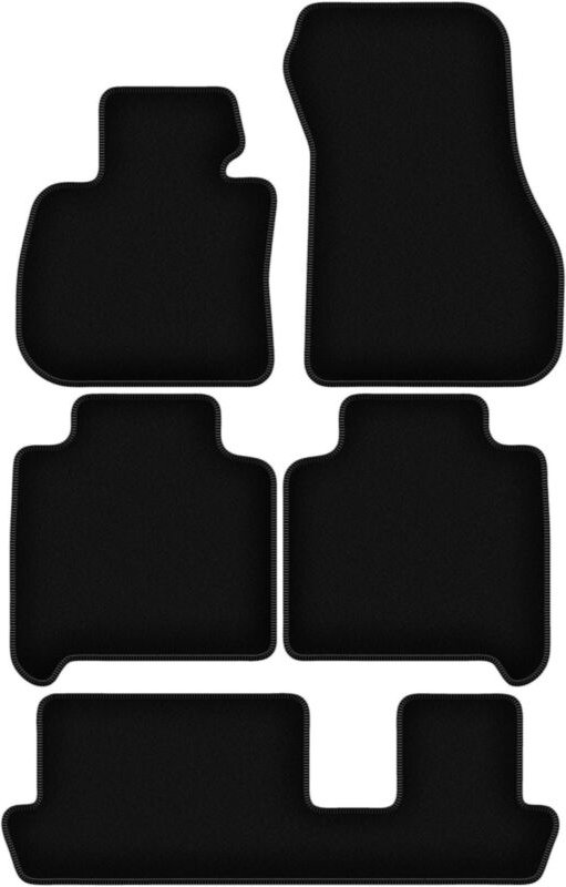 BASIC schwarze Veloursmatten für: BMW 2 F46 7 Personen (2015-2022)