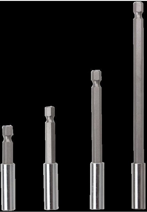 Thumbnail - 4 Stück 1/4 Zoll magnetische Bithalter-Verlängerung, Sechskantschaft, Schraubendreher-Bit-Halter, 60 mm, 75 mm, 100 mm, ...