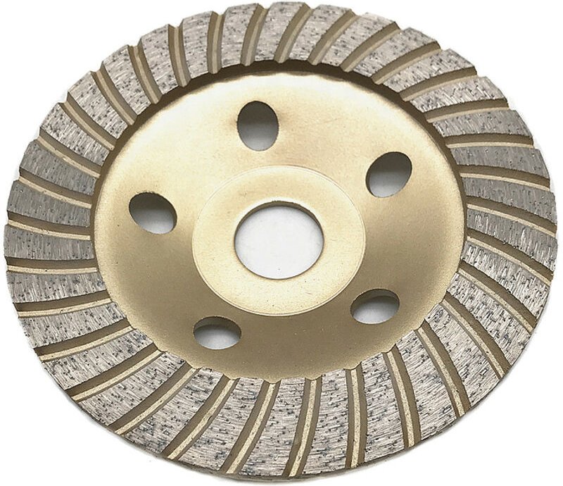 Thumbnail - Trade-Shop Diamant Turbo Schleifteller ø 125mm 22,23mm Bohrung für Beton Estrich Kalksandstein Mauerwerk Naturstein Flie...
