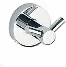 Doppel-Handtuchhaken, Kleiderhaken, Wandhaken messing verchromt